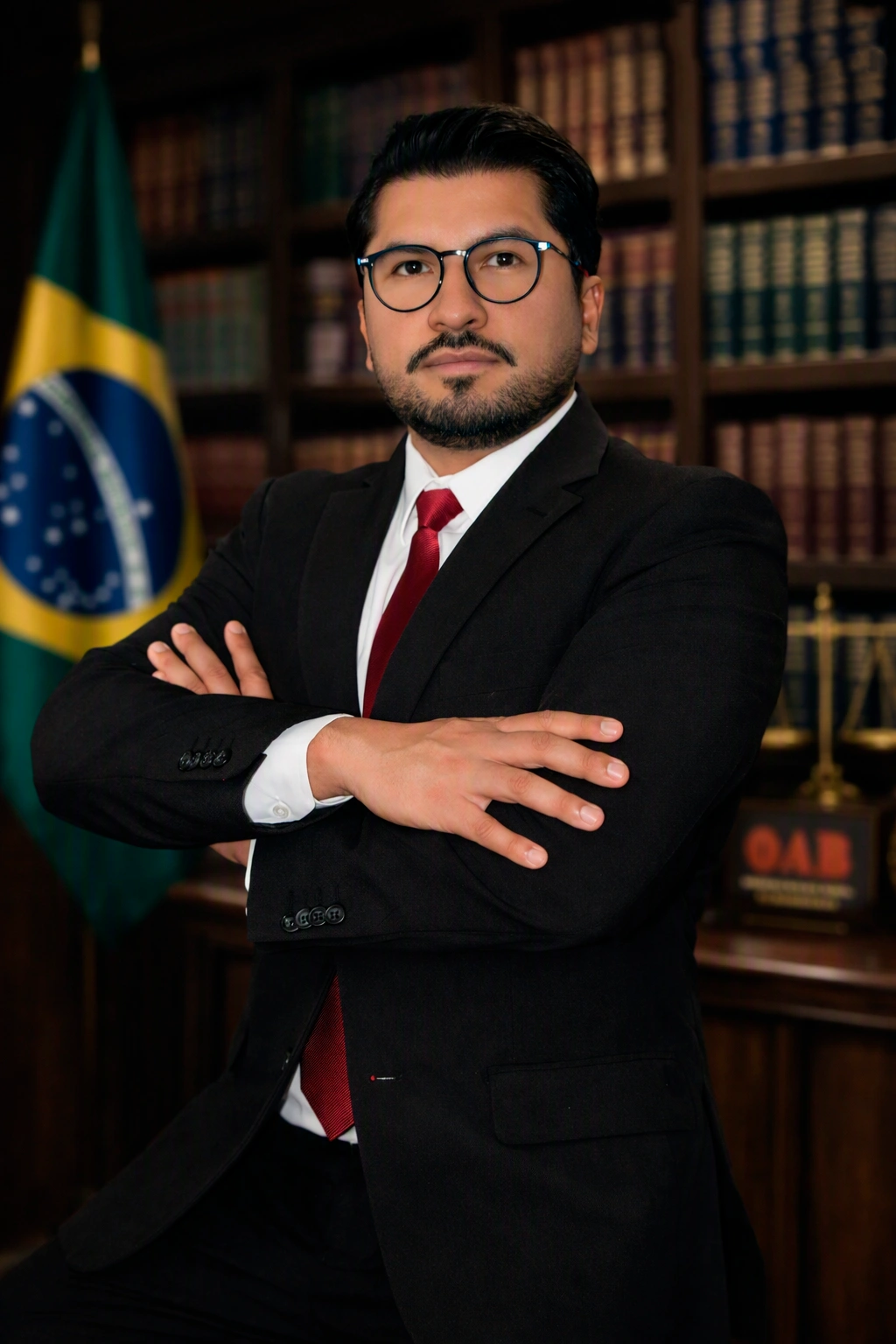 Retrato de Jonatas Jardim, advogado.